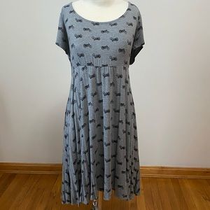 Torrid size 3 grey motorcycle dress